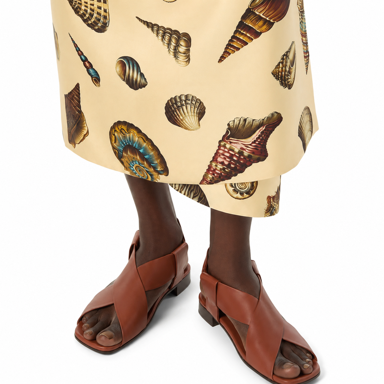 Loro Piana Sandale Marge Damen - Peppercorn