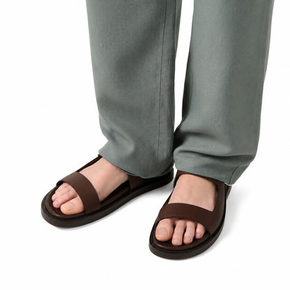 Loro Piana Sandale New Nama Walk - Dark Moka