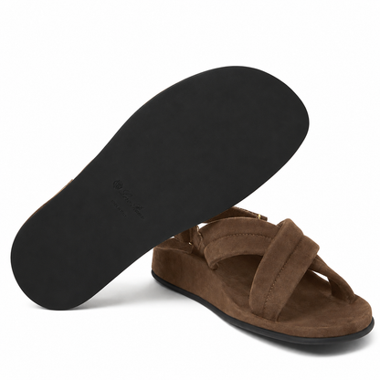 Loro Piana Sandale Hector Damen - Mocha Meringue
