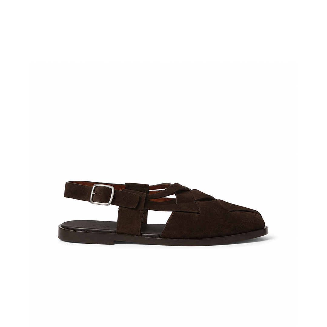Loro Piana Sandale Peter Walk - Black Coffee