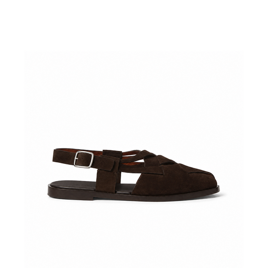 Loro Piana Sandale Peter Walk - Black Coffee