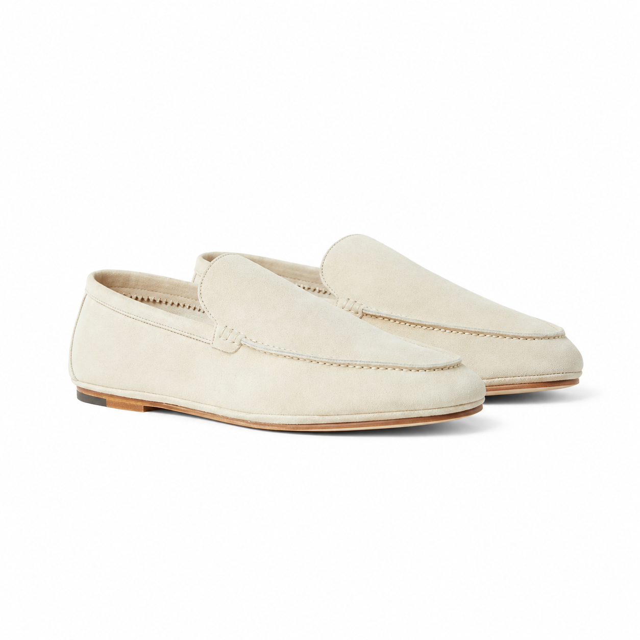 Loro Piana Mokassin Summer Anton Walk - Yogurt