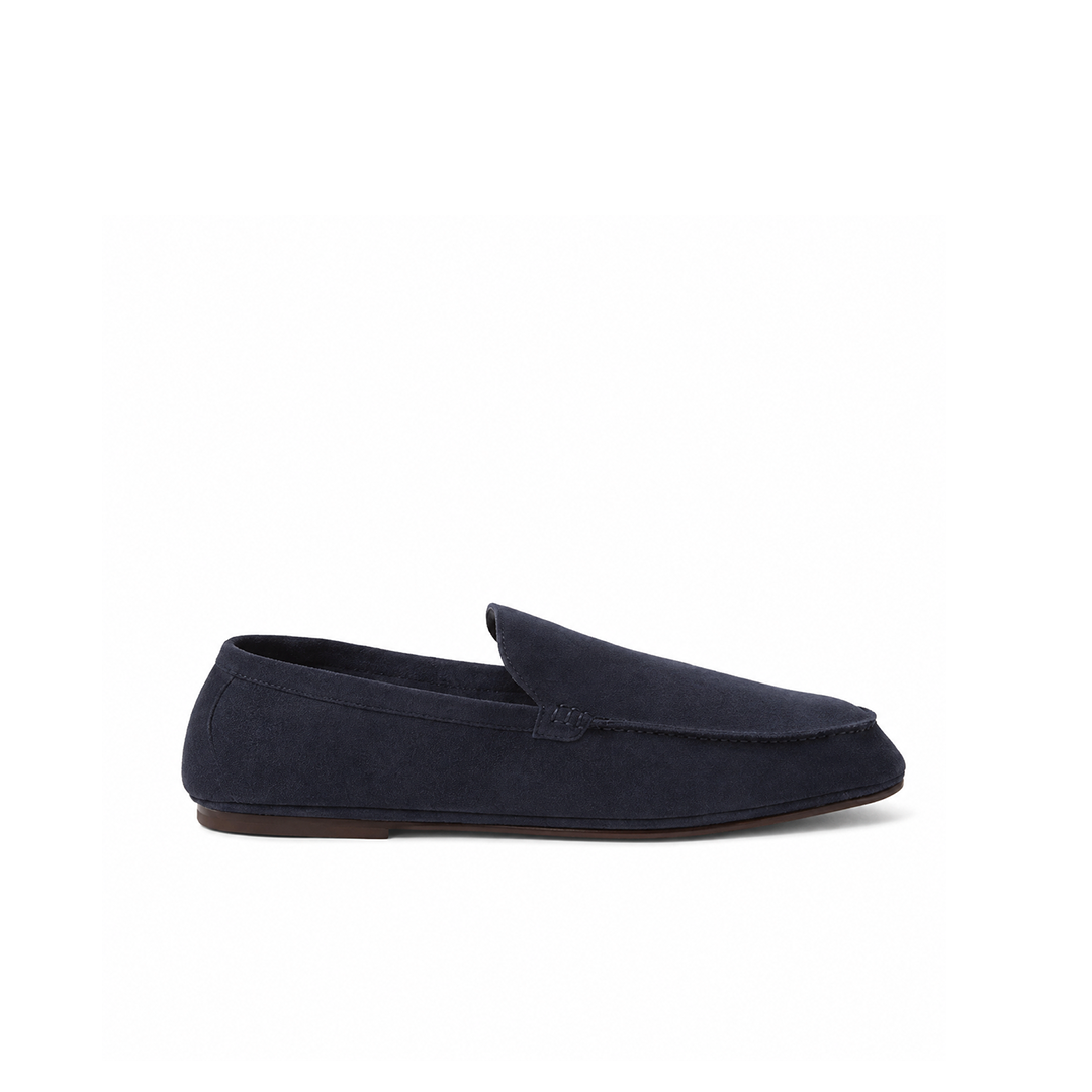 Loro Piana Mokassin Summer Anton Walk - Dark Blue Abyss