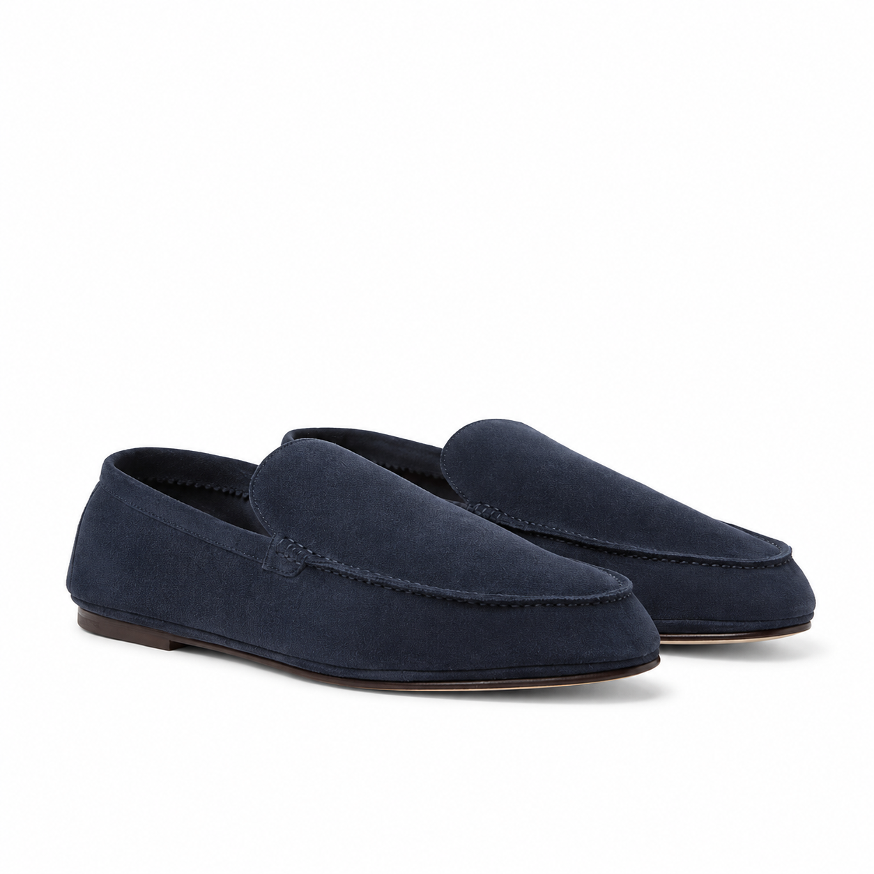 Loro Piana Mokassin Summer Anton Walk - Dark Blue Abyss