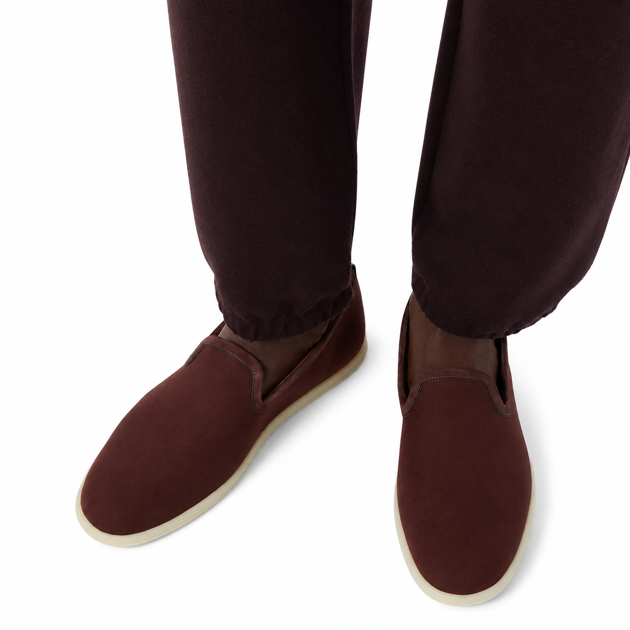 Loro Piana Mokassin Venice Walk the Gift of Kings® - Dark Berry Sangria
