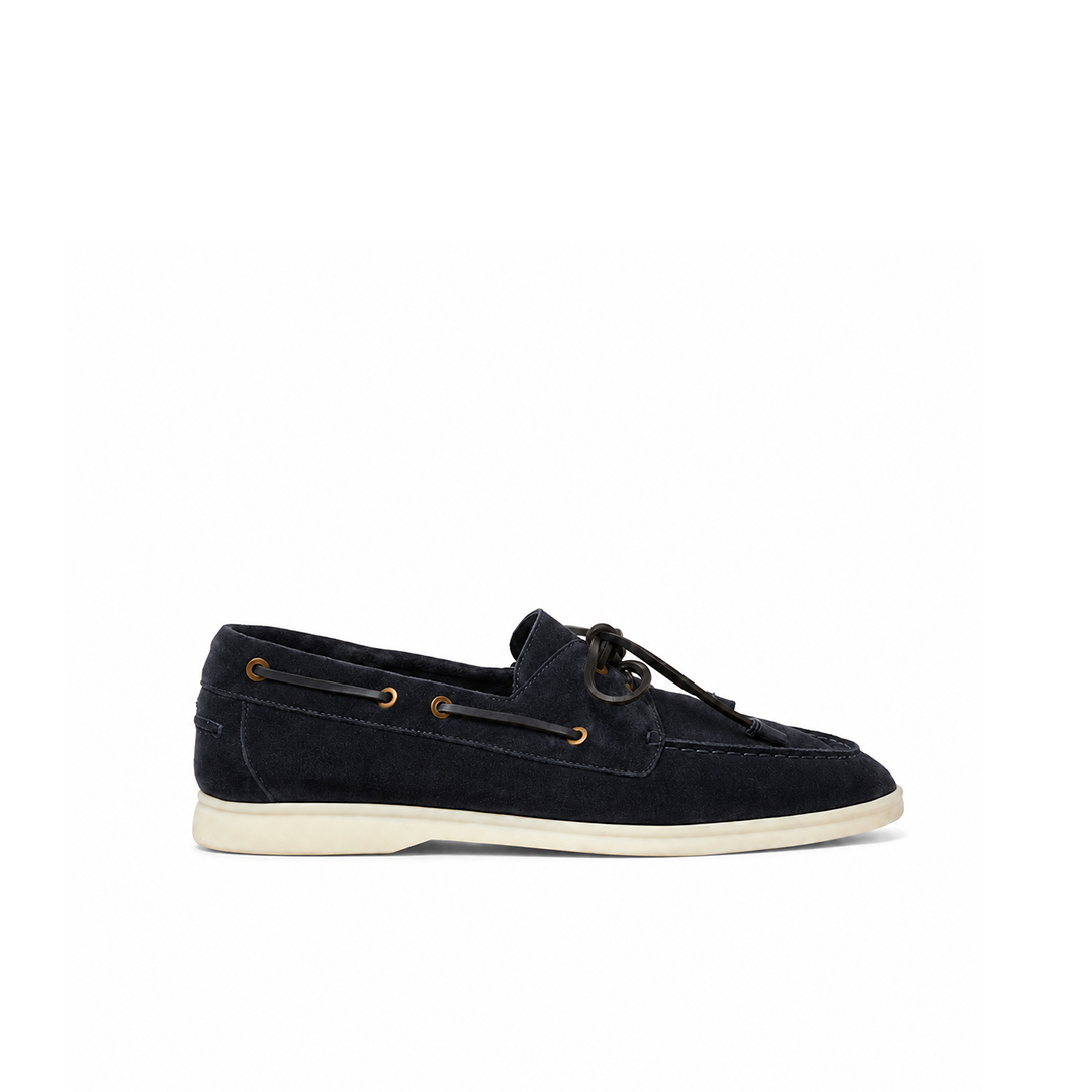 Loro Piana Mokassin Sea-Sail Walk - Blue Navy
