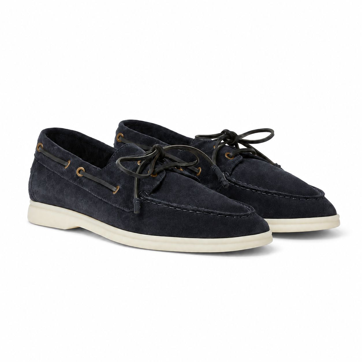 Loro Piana Mokassin Sea-Sail Walk - Blue Navy