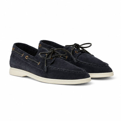 Loro Piana Mokassin Sea-Sail Walk - Blue Navy