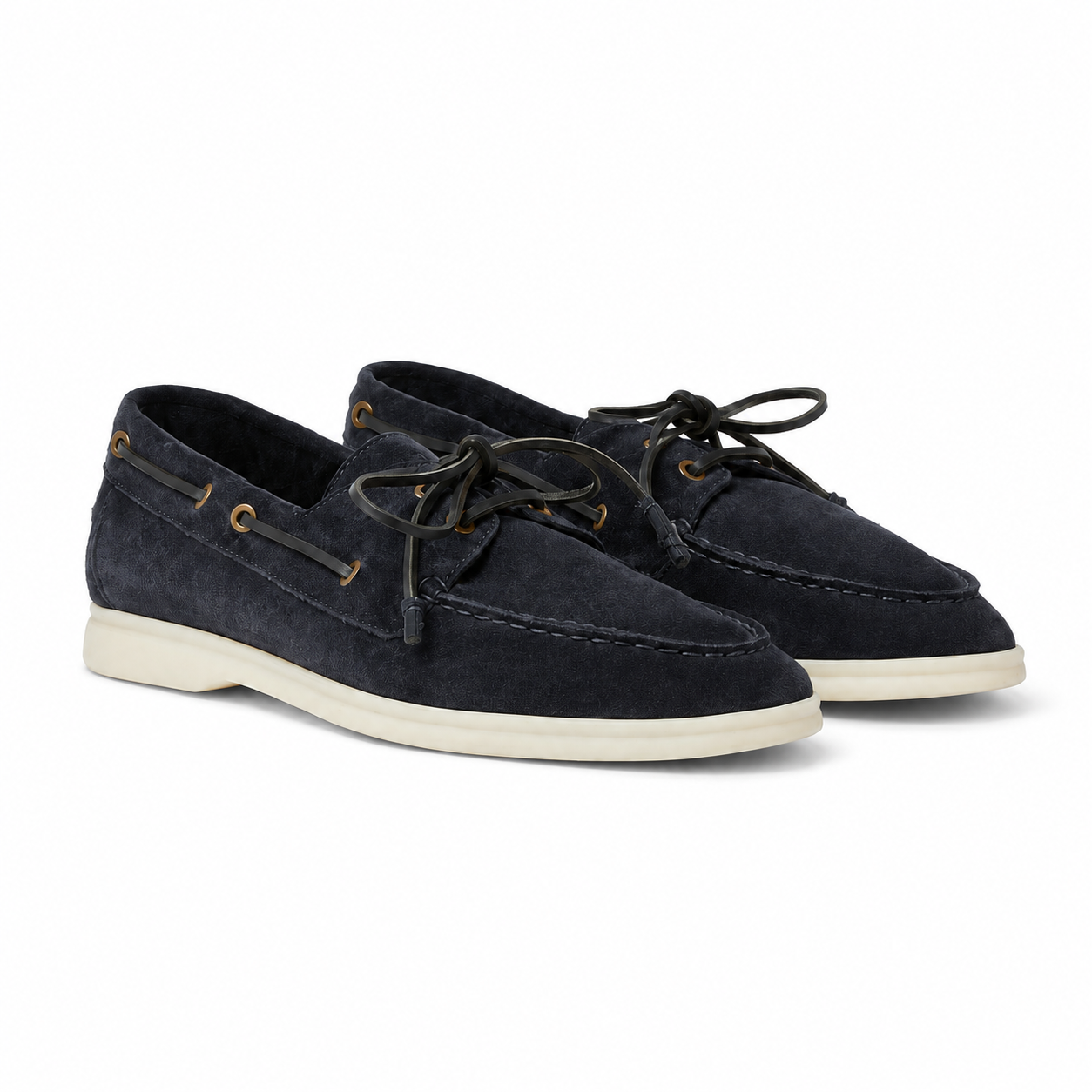 Loro Piana Mokassin Sea-Sail Walk - Blue Navy