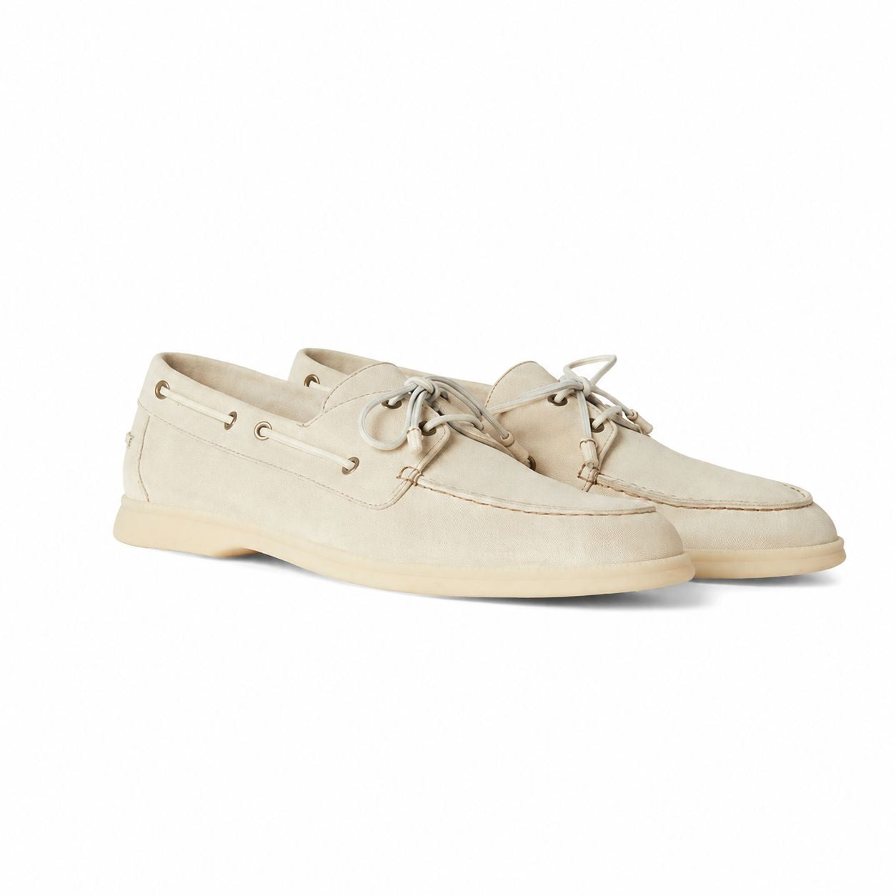 Loro Piana Mokassin Sea-Sail Walk - Ecru