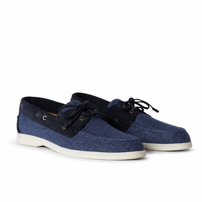 Loro Piana Mokassin Sea-Sail Walk - Surge Blue