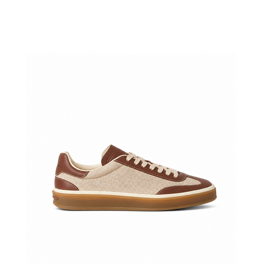 Loro Piana Sneaker Tennis Walk Damen - Natural/caramel Sugar