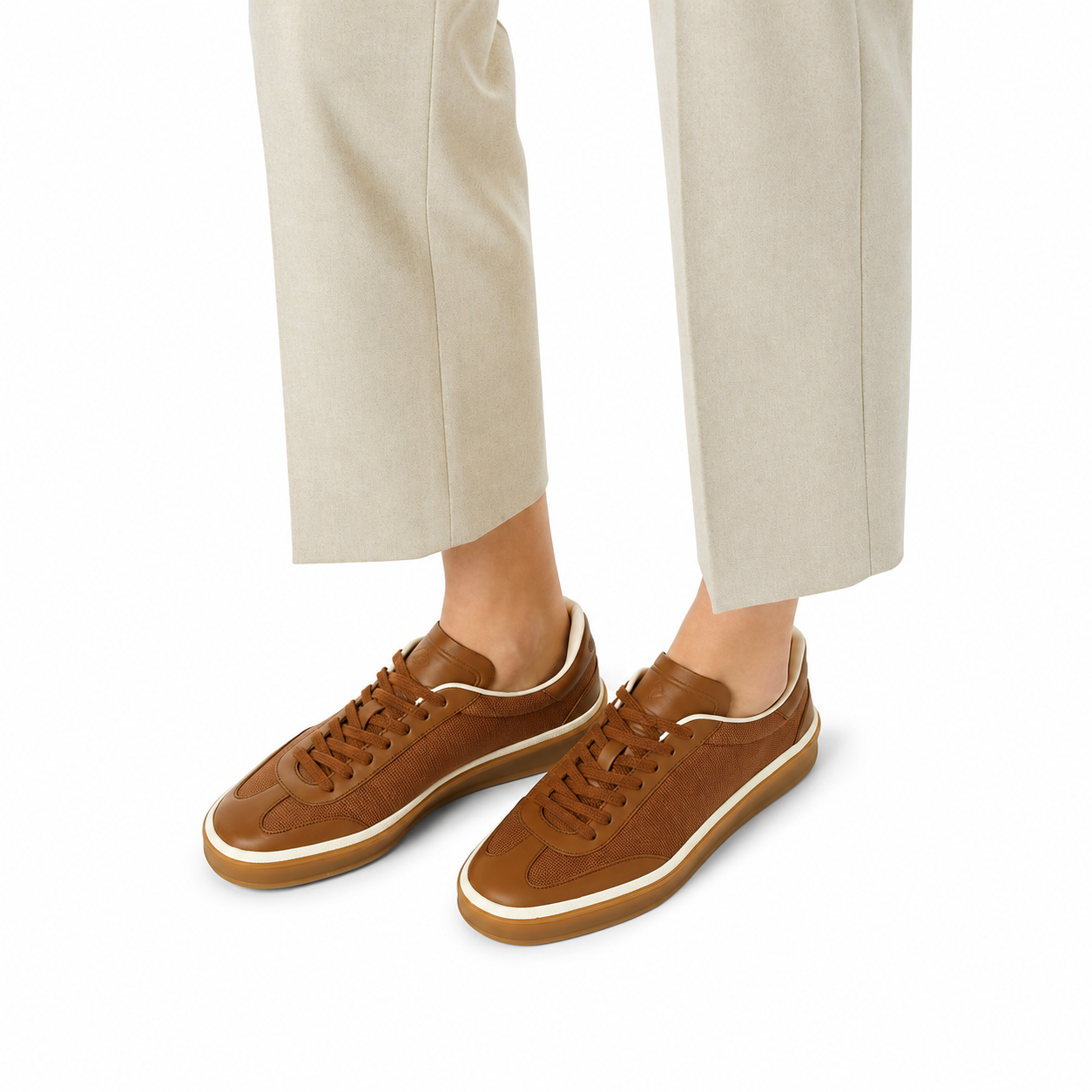 Loro Piana Sneaker Tennis Walk Damen - Colour Vicuna