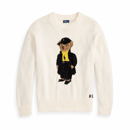 Ralph Lauren Polo Bear Baumwoll-Pullover Mit Rundhalsausschnitt