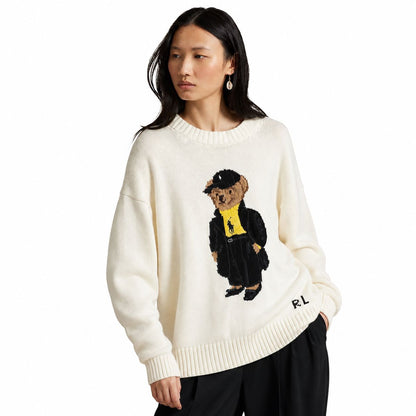 Ralph Lauren Polo Bear Baumwoll-Pullover Mit Rundhalsausschnitt