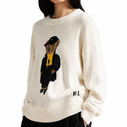 Ralph Lauren Polo Bear Baumwoll-Pullover Mit Rundhalsausschnitt