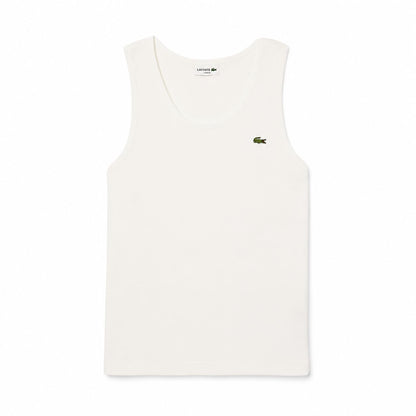 Lacoste Herren Tank Top Slim Fit Aus Gerippter Baumwolle