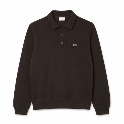 Lacoste Gerippter Baumwoll-Sweatshirt Mit Polo-Kragen