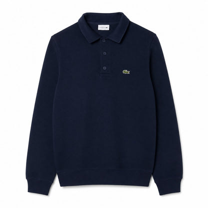 Lacoste Gerippter Baumwoll-Sweatshirt Mit Polo-Kragen