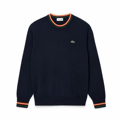 Lacoste Gestreifter Baumwoll-Jersey Pullover