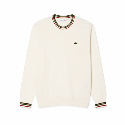 Lacoste Gestreifter Baumwoll-Jersey Pullover