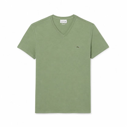 Lacoste Herren V-Ausschnitt T-SHIRT Aus Leichter Pima-Baumwolle