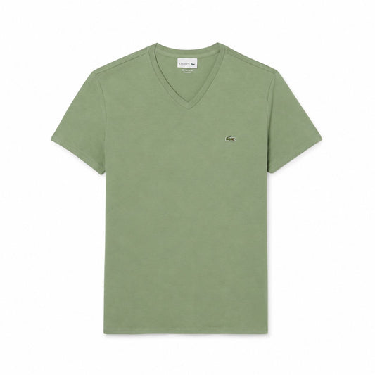 Lacoste Herren V-Ausschnitt T-SHIRT Aus Leichter Pima-Baumwolle