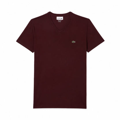 Lacoste Herren V-Ausschnitt T-SHIRT Aus Leichter Pima-Baumwolle