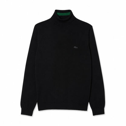 Lacoste Merino Wolle Rollkragen Pullover