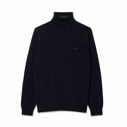 Lacoste Merino Wolle Rollkragen Pullover