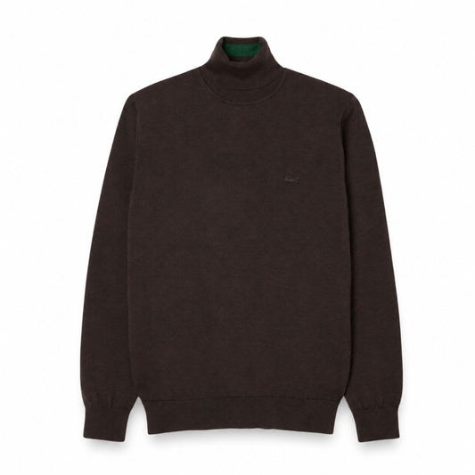 Lacoste Merino Wolle Rollkragen Pullover