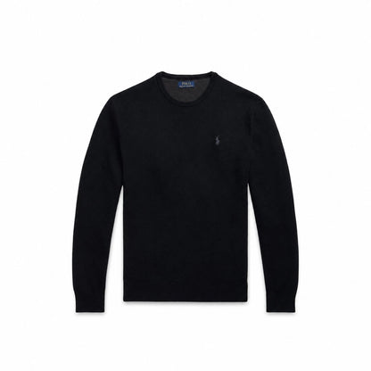 Ralph Lauren Mesh-Strick Baumwoll-Pullover Mit Rundhalsausschnitt