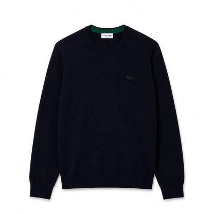 Lacoste Merinowolle Pullover Mit Rundhalsausschnitt