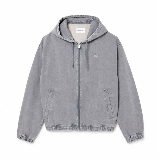 Lacoste Jeansjacke Mit Kapuze Und Wascheffekt