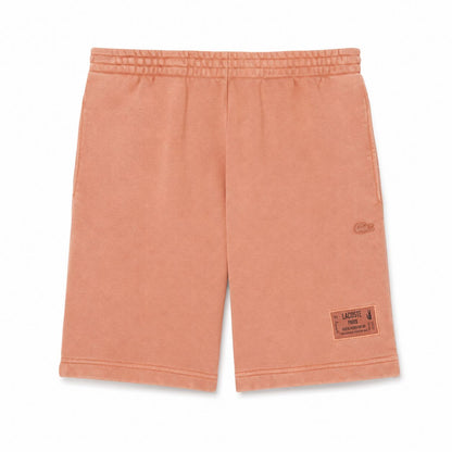 Lacoste Baumwoll-Fleece Shorts Mit Wascheffekt