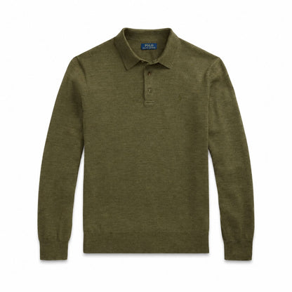 Ralph Lauren Woll-Pullover Mit Polo-Kragen