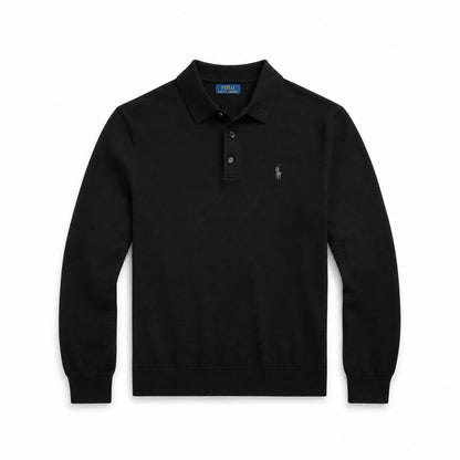 Ralph Lauren Woll-Pullover Mit Polo-Kragen