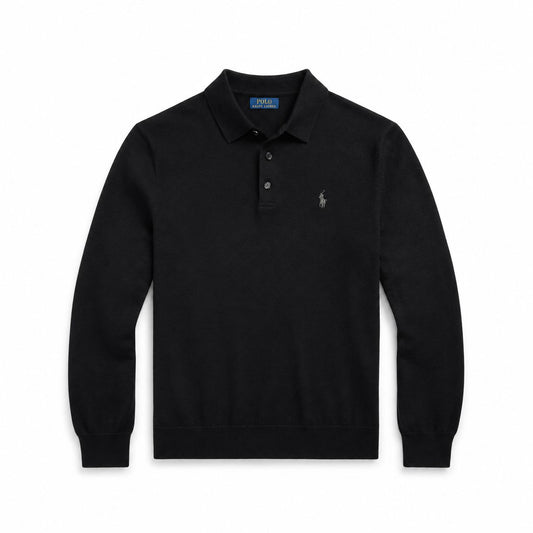 Ralph Lauren Woll-Pullover Mit Polo-Kragen