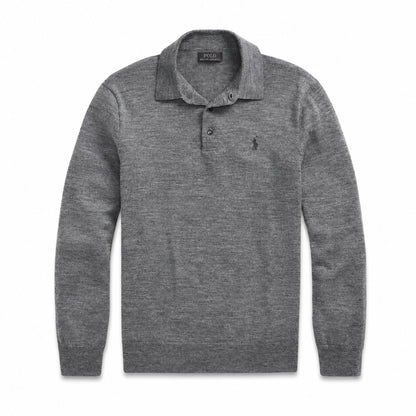 Ralph Lauren Woll-Pullover Mit Polo-Kragen