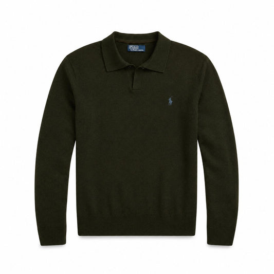Ralph Lauren Woll-Pullover Mit Johnny-Kragen