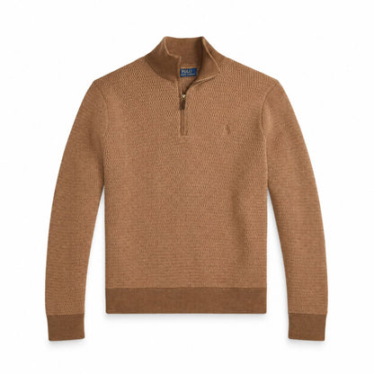 Ralph Lauren Waschbarer Woll-Pullover Mit Viertel-Reißverschluss