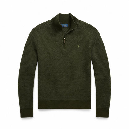 Ralph Lauren Waschbarer Woll-Pullover Mit Viertel-Reißverschluss