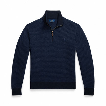 Ralph Lauren Waschbarer Woll-Pullover Mit Viertel-Reißverschluss