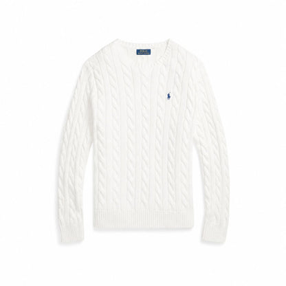 Ralph Lauren Baumwoll-Pullover Mit Zopfmuster