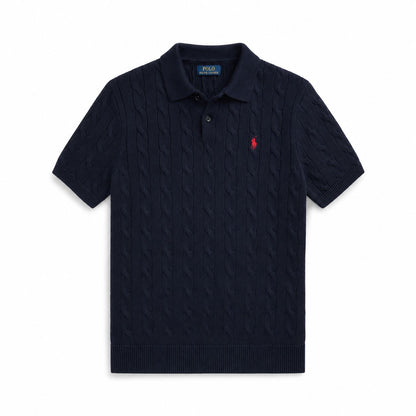 Ralph Lauren Polo-Pullover Aus Baumwolle Mit Zopfmuster
