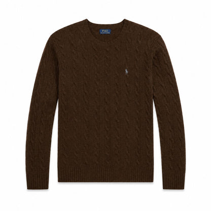 Ralph Lauren Zopfstrick-Pullover Aus Wolle-Kaschmir
