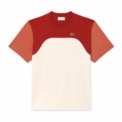 Lacoste Baumwoll-Jersey T-SHIRT Mit Colour-Block Design