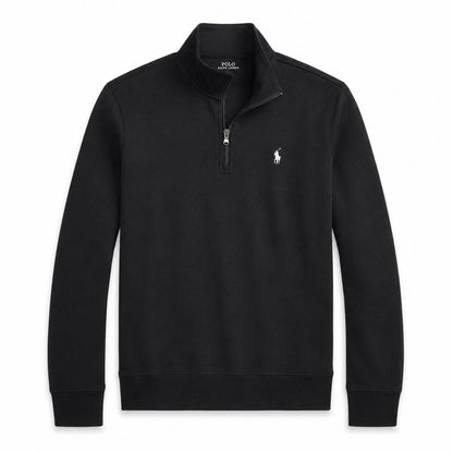 Ralph Lauren Doppelstrick Stehkragen Pullover Mit Reißverschluss