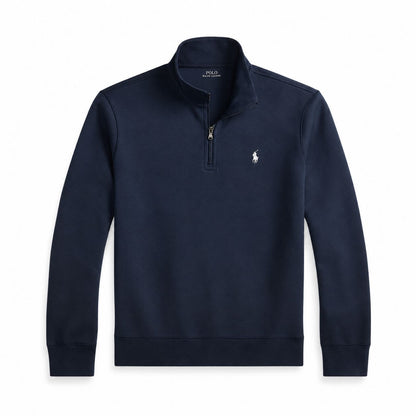 Ralph Lauren Doppelstrick Stehkragen Pullover Mit Reißverschluss