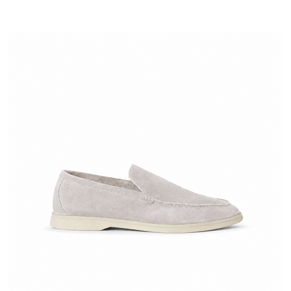 Loro Piana Mokassin Summer Walk - Silbergrau